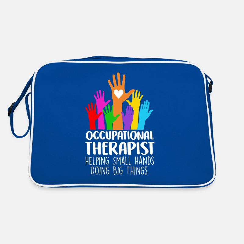 Ergotherapeut Helping Small Hands Doing Big Things Retro Tasche