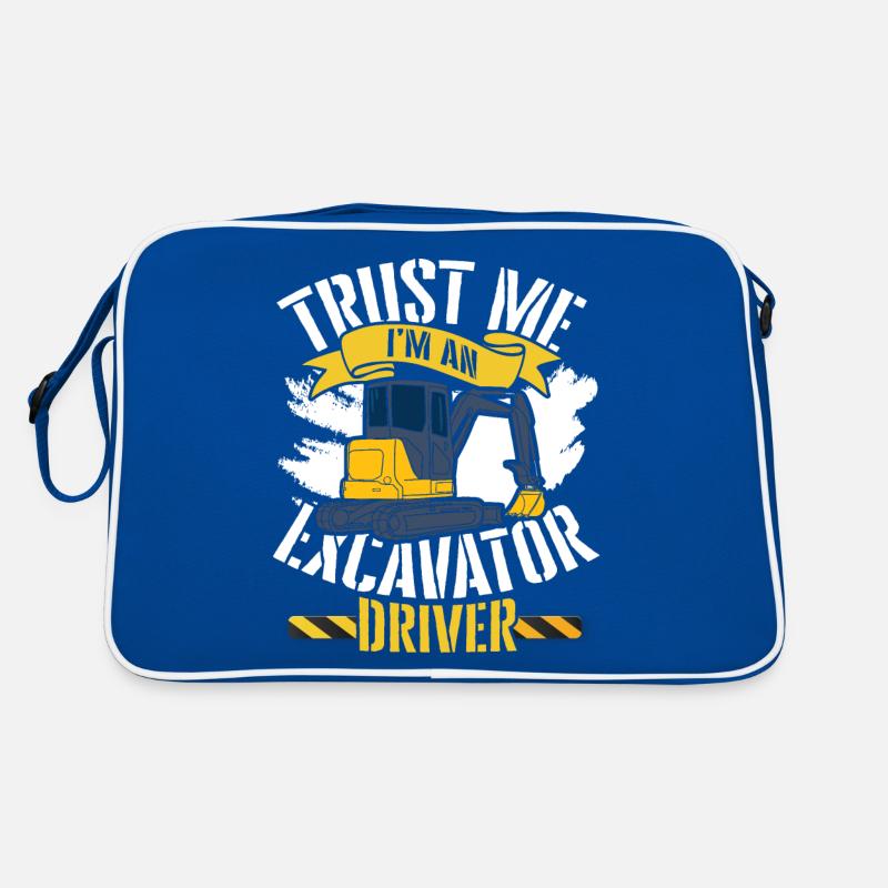 Travaux de construction de travaux de construction de travaux de construction de routes de dragage Sac Retro