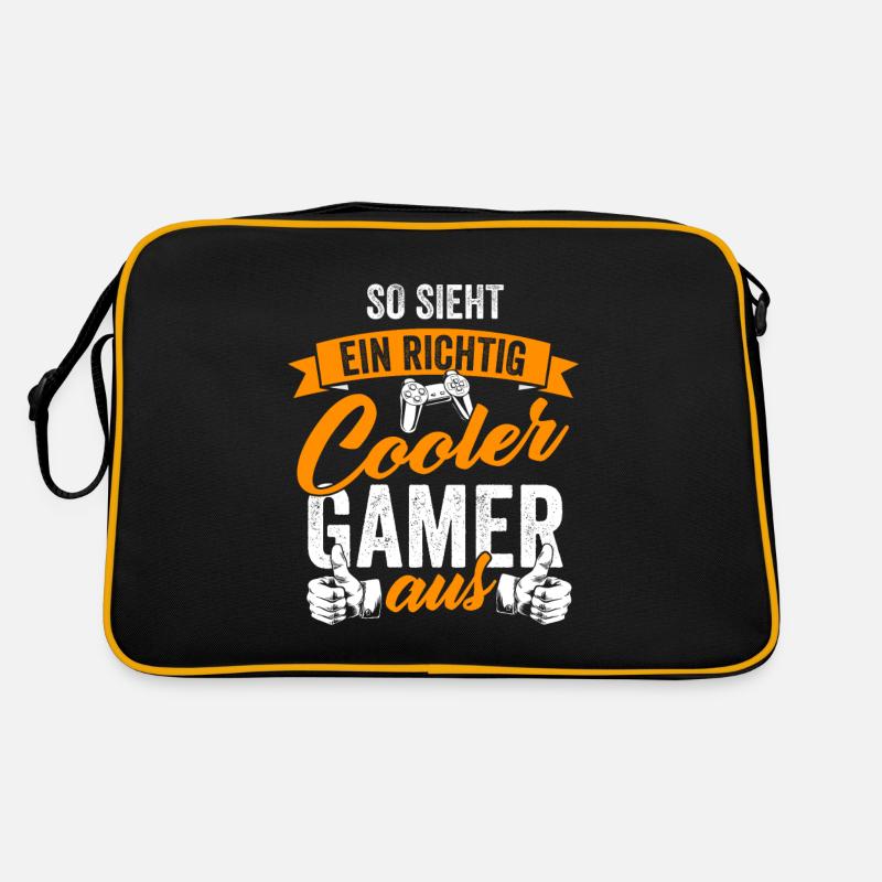 Gamer Zocker Videospiel PC Computerspiel Geschenk Retro Tasche