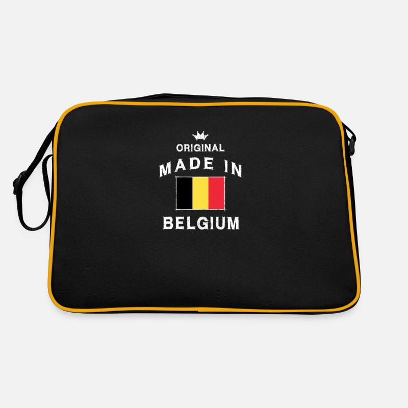 Made in Belgium Flag Flag Retro Bag