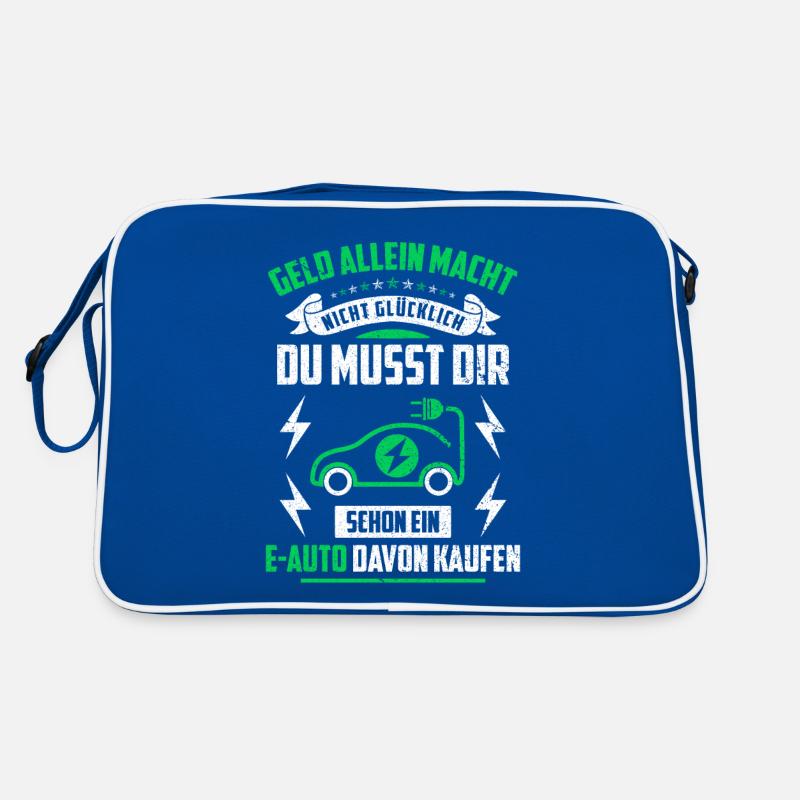 E-Auto Elektroauto Retro Tasche
