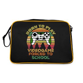 Chemise de joueur pour l'amour de jeu vidéo de garçons adolescents - Sac Retro - noir/or - Dos