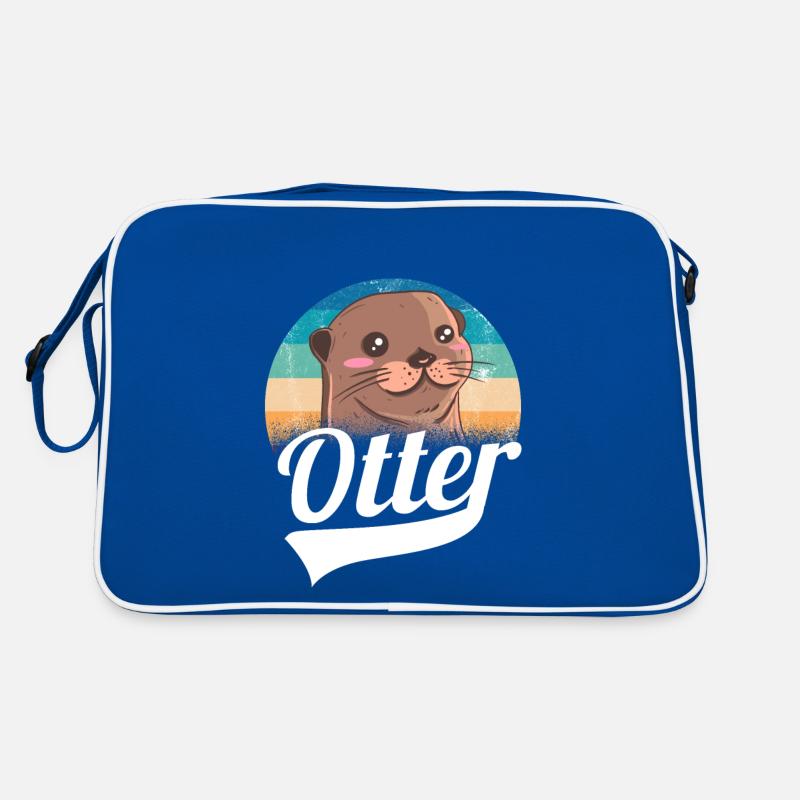 Otter Niedlich Tier Geschenk Retro Tasche