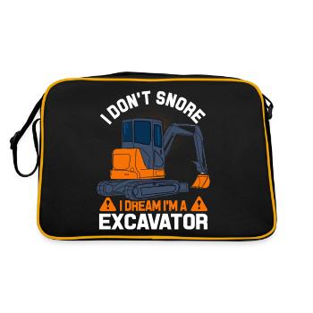 Construction de routes d'excavatrice - Sac Retro - noir/or - Dos