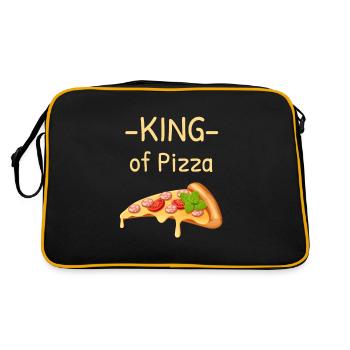 Roi de la pizza - Sac Retro - noir/or - Dos