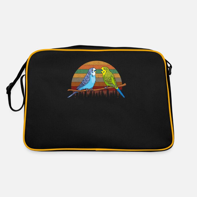 Budgie parakeet Retro Bag
