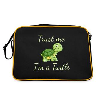 funny turtle - Sac Retro - noir/or - Dos