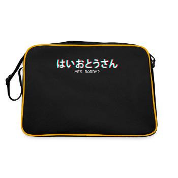 Yes Daddy Japanese Vaporwave Aesthetic Gift - Sac Retro - noir/or - Dos
