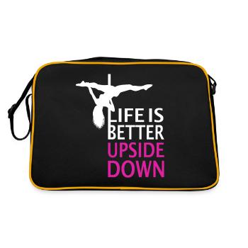 Poledance X-pole poinçons Pole dance cadeau - Sac Retro - noir/or - Dos