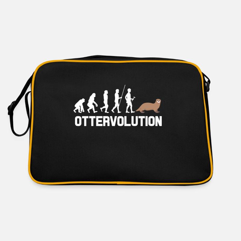 loutre - Sac Retro - noir/or