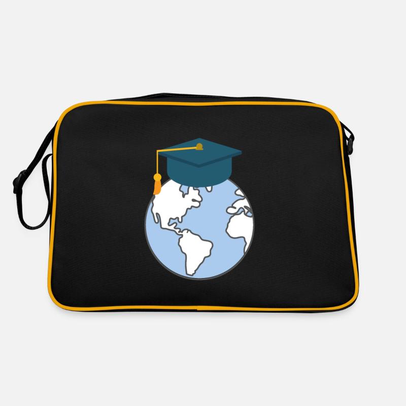Education world learning teaching school Retro Bag