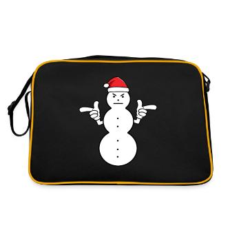 Bonhomme de neige Jeezy Bonhomme de neige Santa Hat Gift - Sac Retro - noir/or - Dos