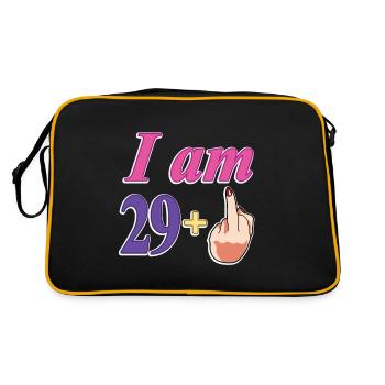 30e anniversaire Cadeau drôle pour les femmes tournant 29+ - Sac Retro - noir/or - Dos