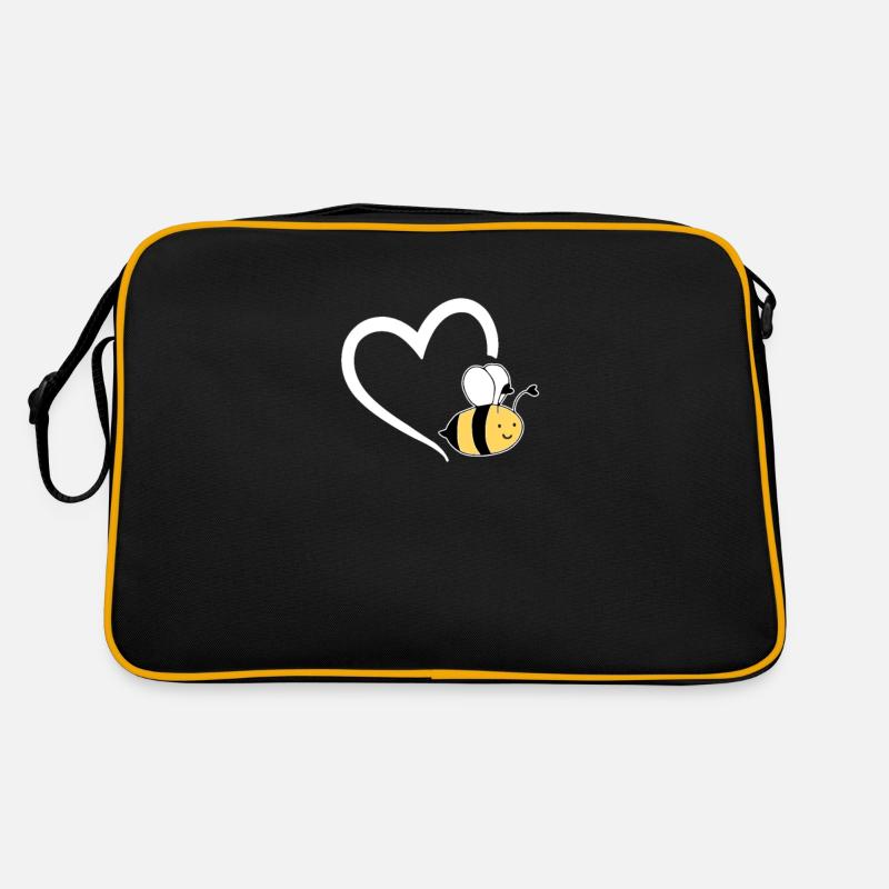 Bees Heart Honeybee Beekeeper Gift Retro Bag