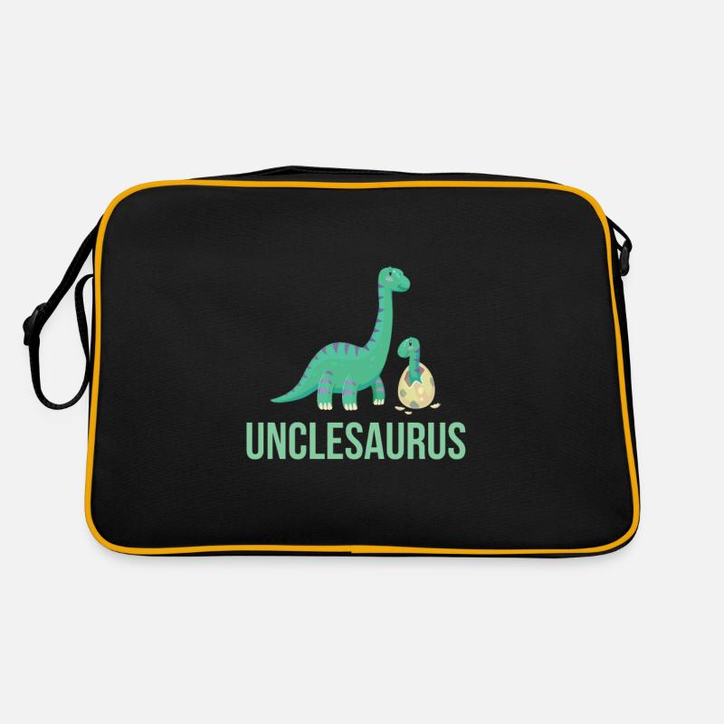 Uncle Saurus - Retro Bag - black/gold
