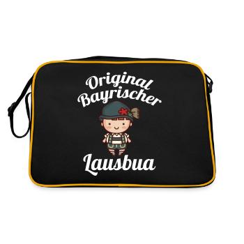 Original Bayrisches Lausbua Bayern boarisc - Sac Retro - noir/or - Dos