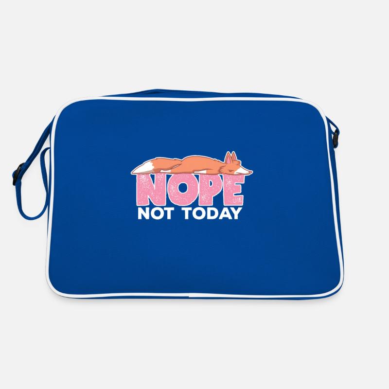Nope Not Today Sleeping Fox Foxes Lover Retro Bag