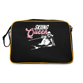 Ski cadeau de sports d'hiver d'hiver - Sac Retro - noir/or - Dos