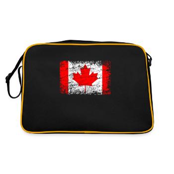 Canada Canadian flag flag - Retro Bag - black/gold - Back