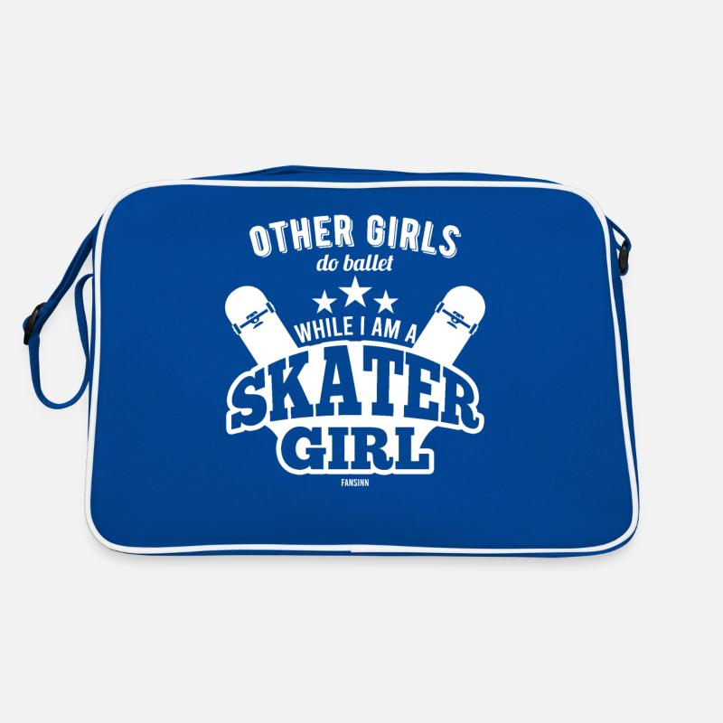 Mädchen Skater Muttertag Sport Retro Tasche