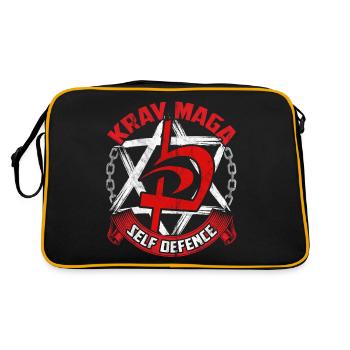 Krav Maga Shalom Israel Arts Martiaux Sports Militaires - Sac Retro - noir/or - Dos