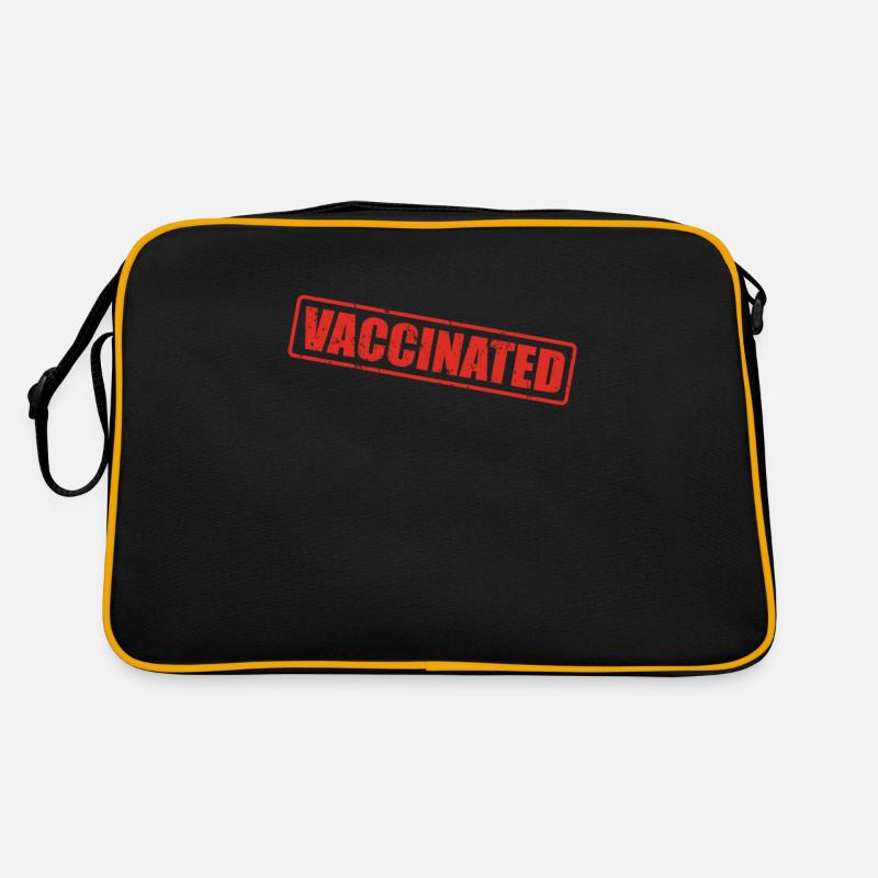 Vaccinated Impfung Retro Tasche