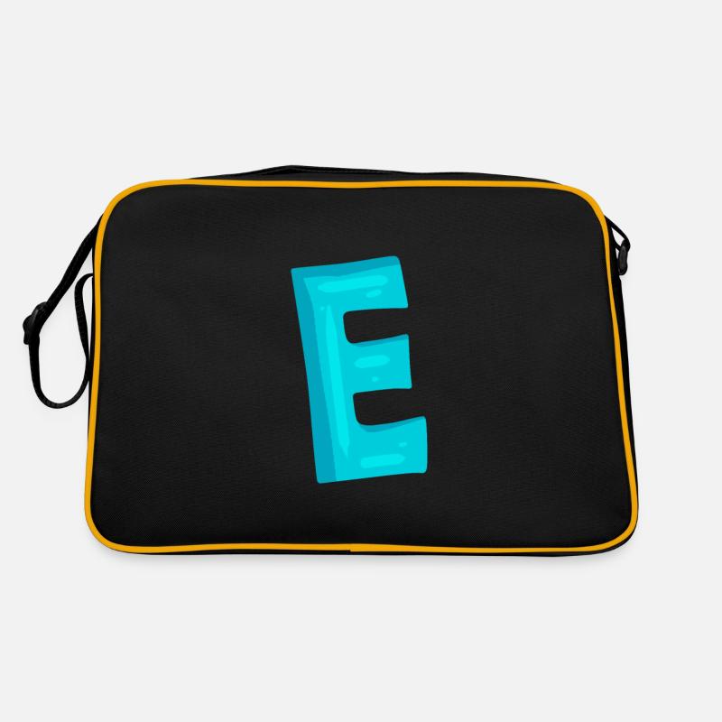 Initial letter E letter Retro Bag