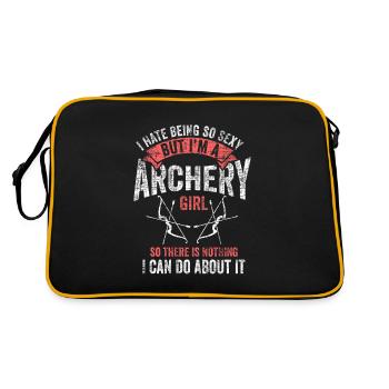 Tir à l'arc fille arc chasseur archer Gesc - Sac Retro - noir/or - Dos