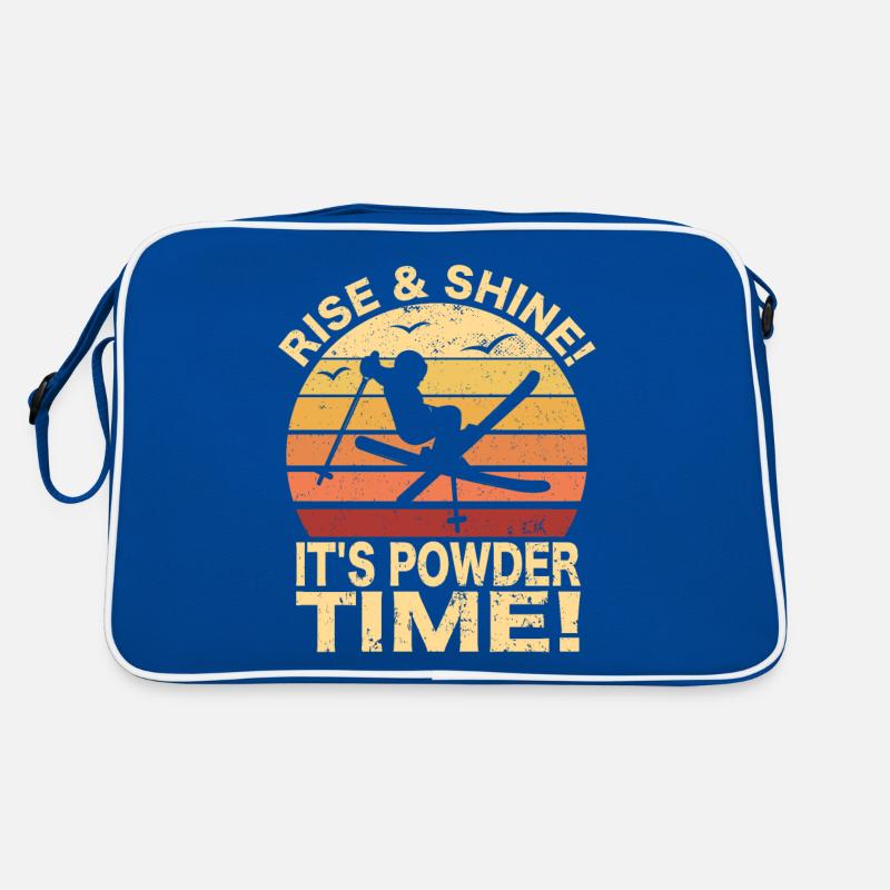 Skifahrer Freestyle-Ski Wintersport Skiing Spruch Retro Tasche