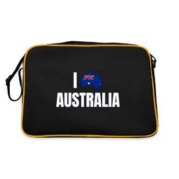 Australie - Sac Retro - noir/or - Dos