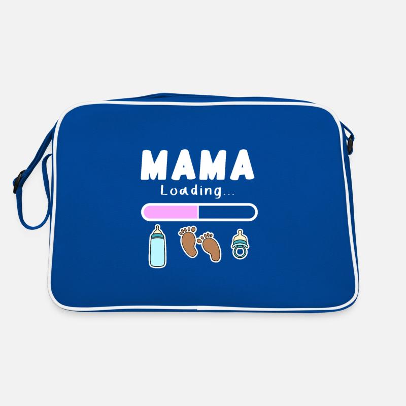 werdende Mutter - Mama wird geladen Retro Tasche