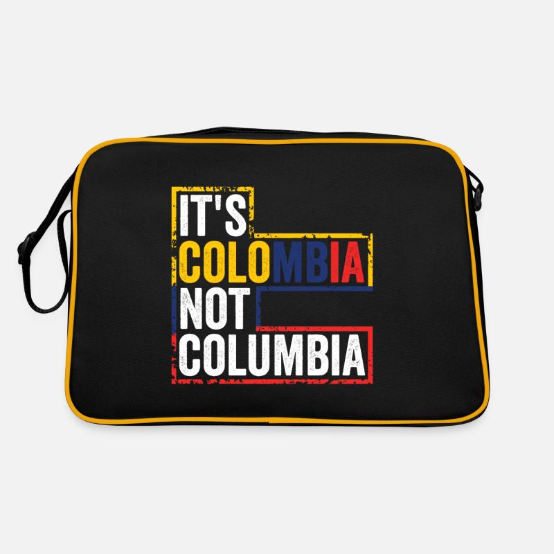 C'est la Colombie pas la Colombie - Sac Retro - noir/or