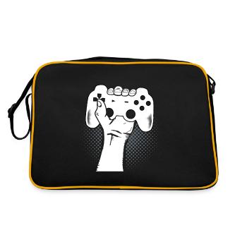 Controller gamer power | Gaming - Retro Bag - black/gold - Back