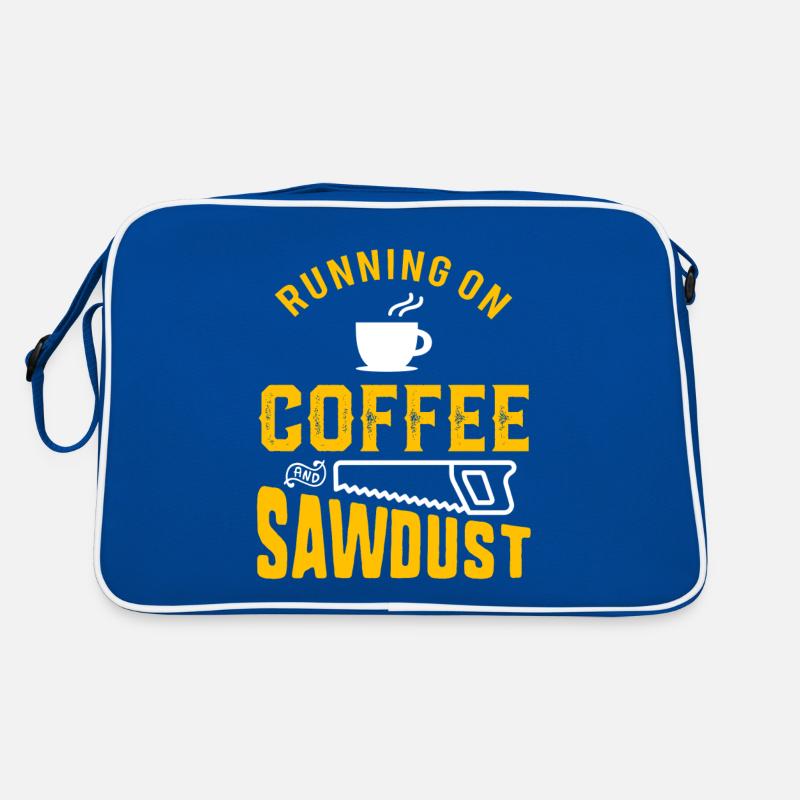 Travailleur du bois Café et sciure Funny Apparel Sac Retro