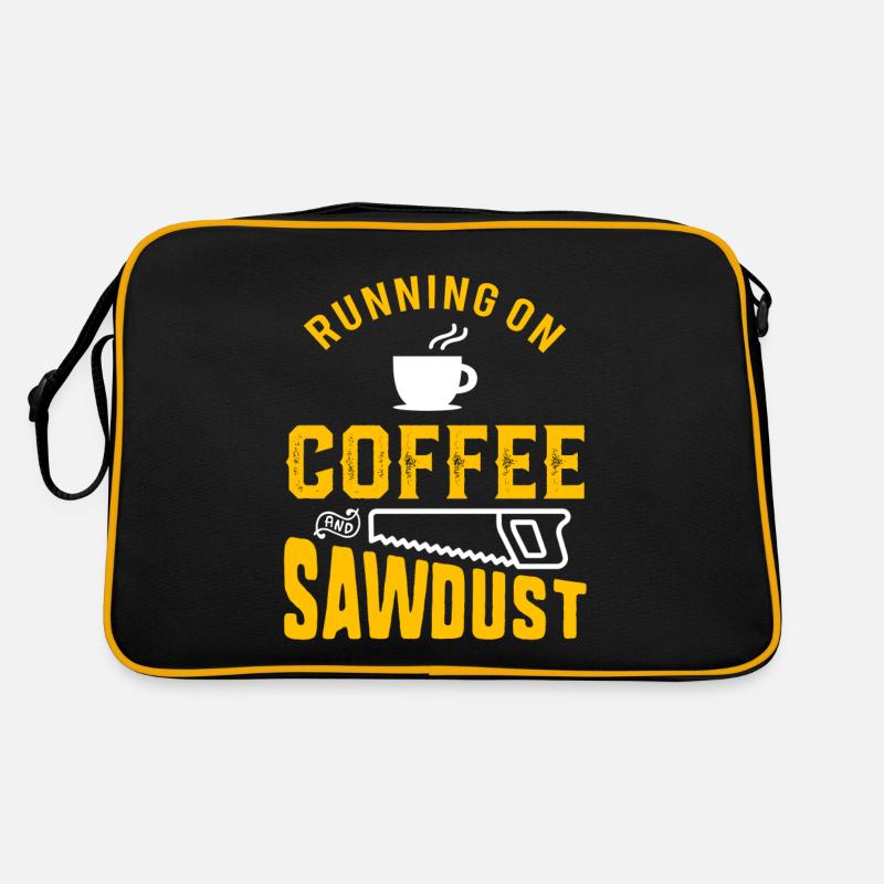 Travailleur du bois Café et sciure Funny Apparel Sac Retro