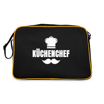 Küchenchef - Retro Tasche - Schwarz/Gold - Hinten