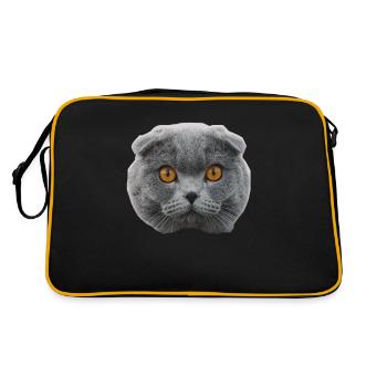chat - Sac Retro - noir/or - Dos