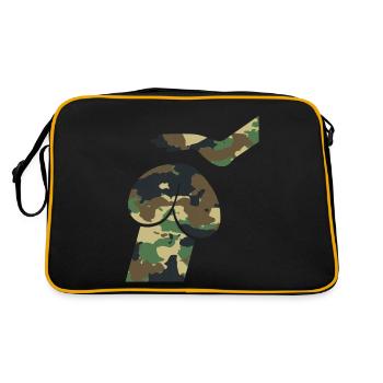 Dirty Mind Dog Dick - Pénis de camouflage - Sac Retro - noir/or - Dos