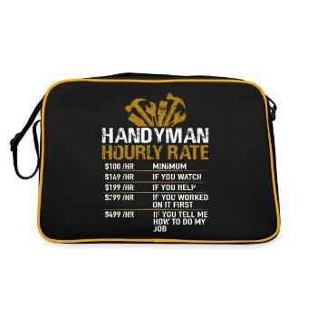 Handyman Tarif horaire Handyman Handyman - Sac Retro - noir/or - Dos