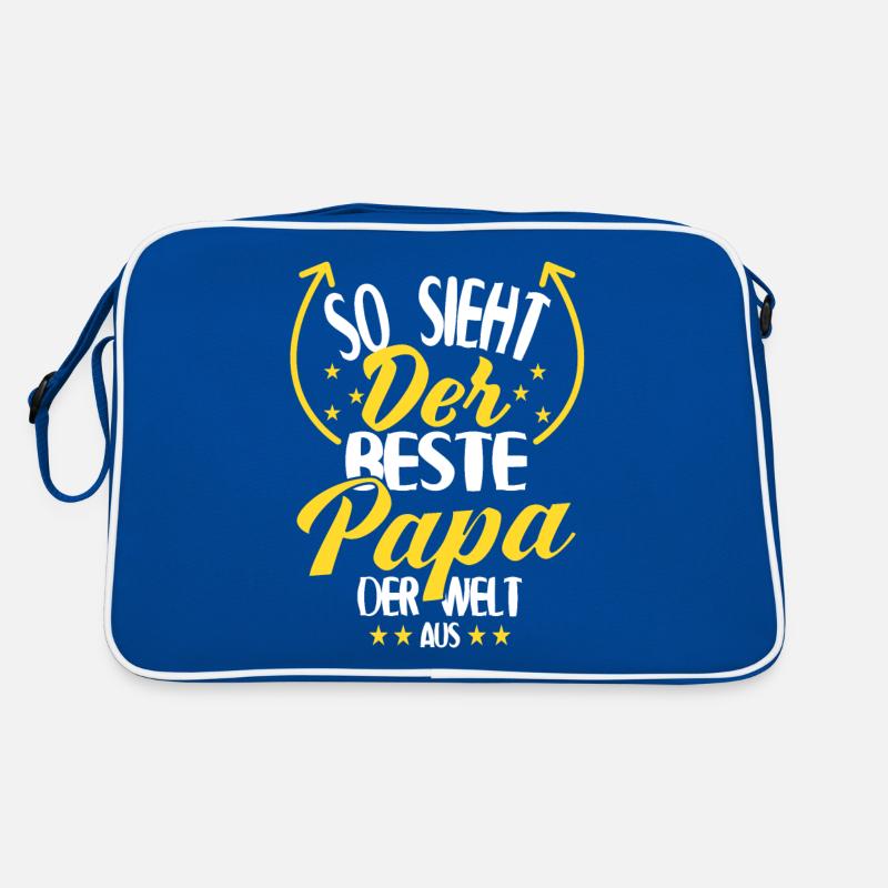Bester Papa der Welt Retro Tasche