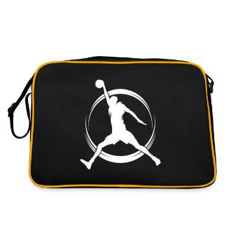 Joueur de basketball - Sac Retro - noir/or - Dos
