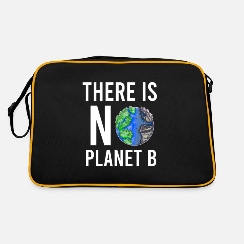 There Is No Planet B Save The Planet Sustainable Retro Bag