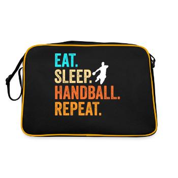 Cadeau de tournoi de handball - Sac Retro - noir/or - Dos