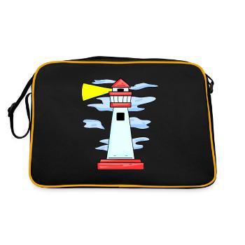lighthouse - Retro Bag - black/gold - Back