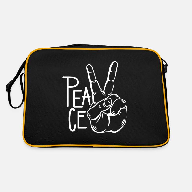 Peace Zeichen Retro Tasche