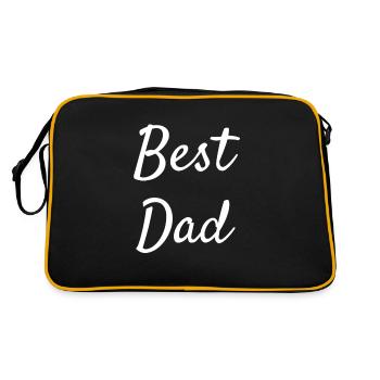 best dad - Retro Bag - black/gold - Back