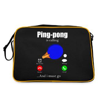 Ping-Pong - Retro Bag - black/gold - Back
