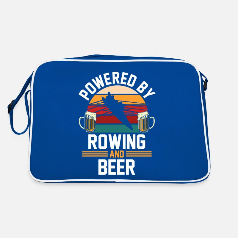Rudern Bier Ruderboot Geschenk Retro Tasche