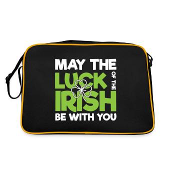 Irland - Retro Tasche - Schwarz/Gold - Hinten