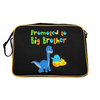 promoted to big brother 2021, son, sister, brother - Sac Retro - noir/or - Dos